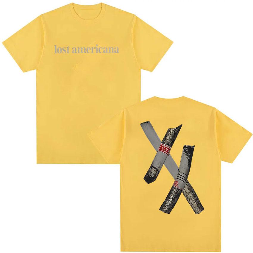 

Rapper Machine Gun Kelly MGK Lost Americana Tour 20252026 TShirt Unisexs Hip Hop Fashion Cotton Y2K Short Sleeve Top Streetwear 4XL