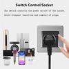 EIOMR 16A Black EU Standard Wall Sockets and Switches Stainless Steel Panel with Children Protective Door with USB Power Outlet