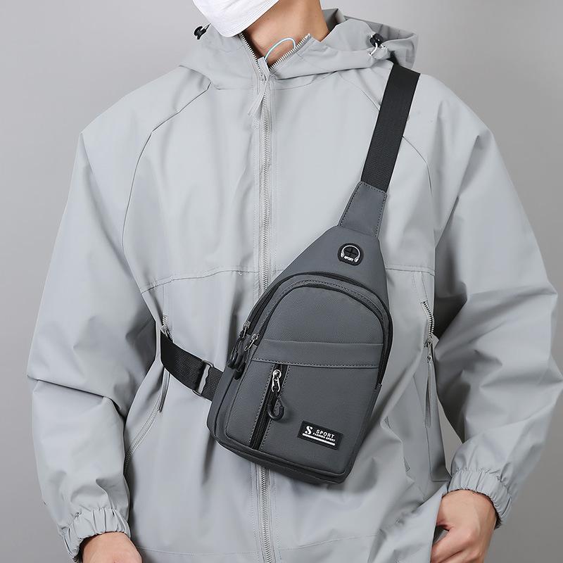 Men's Chest Bag Outer Travel Crossbody Bag Large Capacity Shoulder Bag