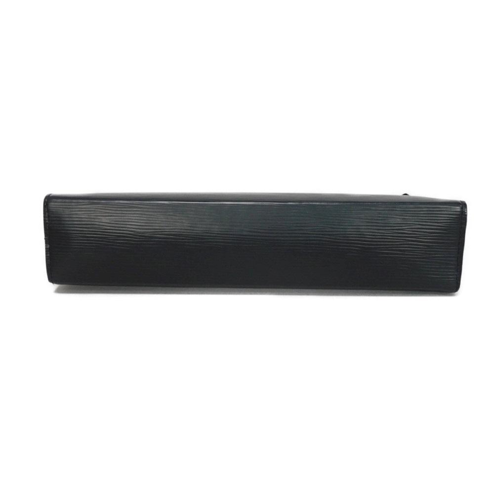 Used 12564 Voyage MM Pochette M81326 7931 LV logo black business bag with RFID IC chip epi noir men's from Japan