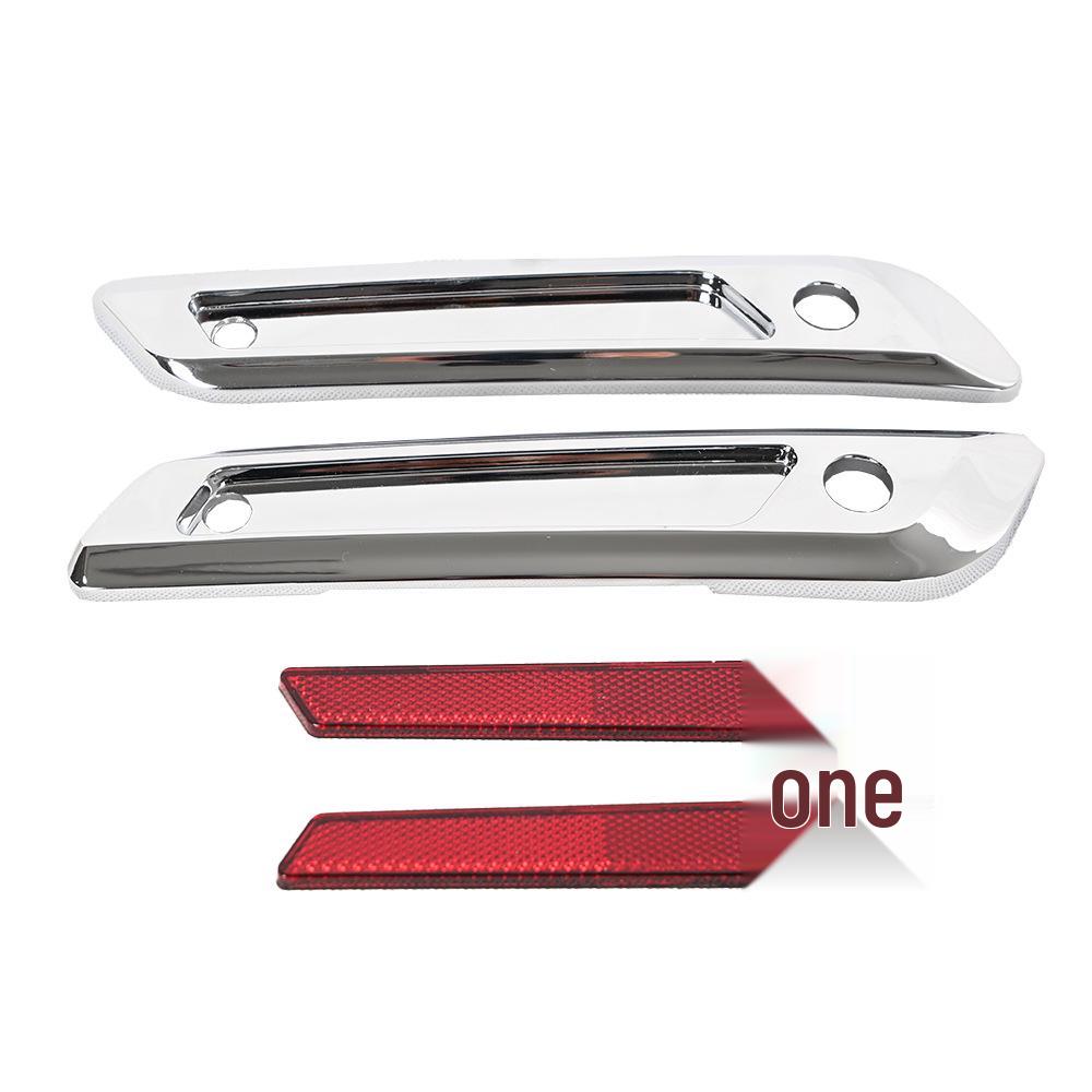 

Zinc Alloy Saddlebag Hinges with Reflectors for Harley 23-25 New Glide Electroplated