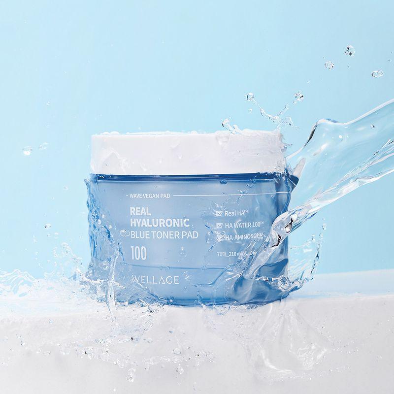 Real Hyaluronic Blue Toner Pads 210ml (70 pads)
