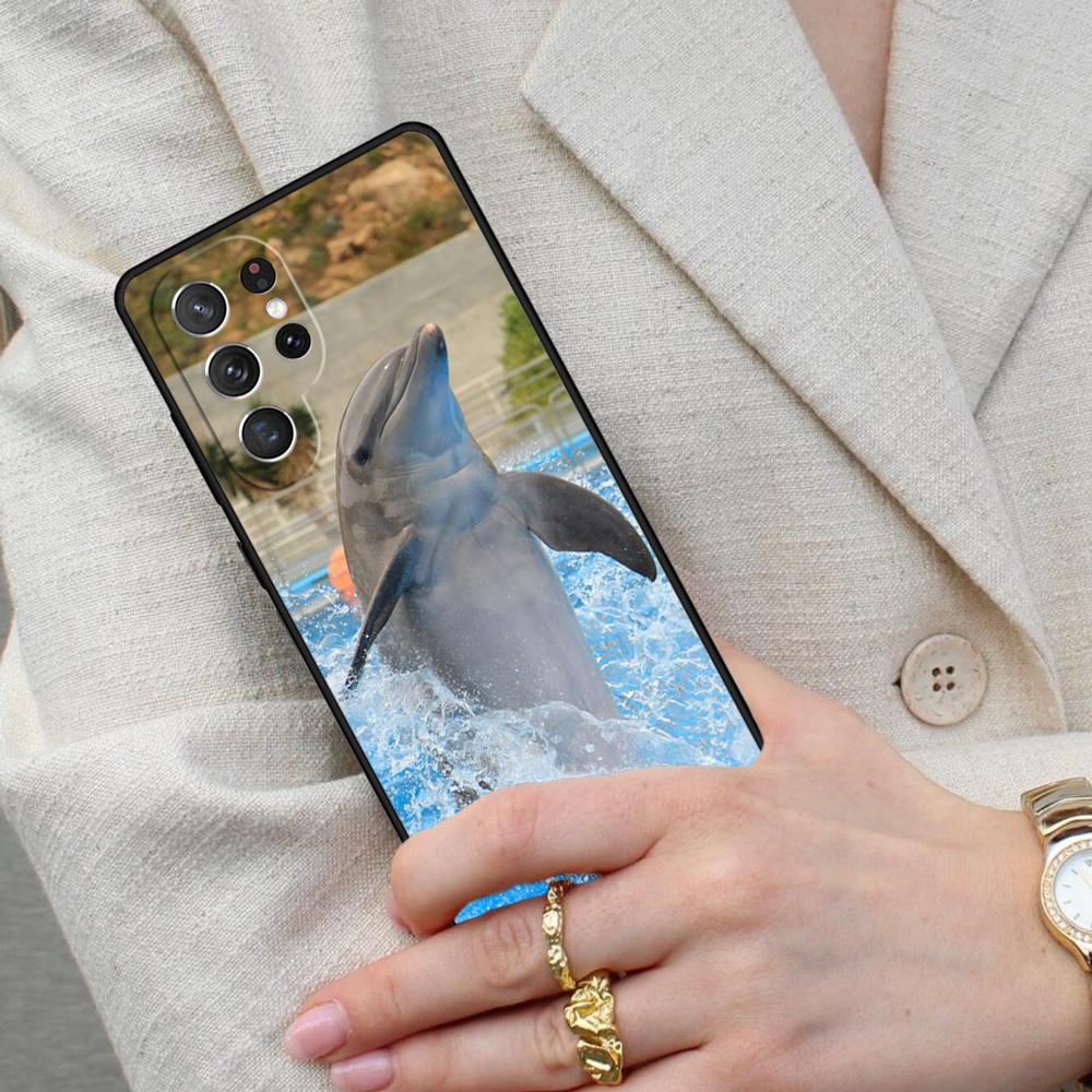 Meeresbewohner Süßer Delfin WEICHE Handyhülle für Samsung Galaxy S26 Ultra S25 S24 S23 S22 S21 S20 Note10 Hülle