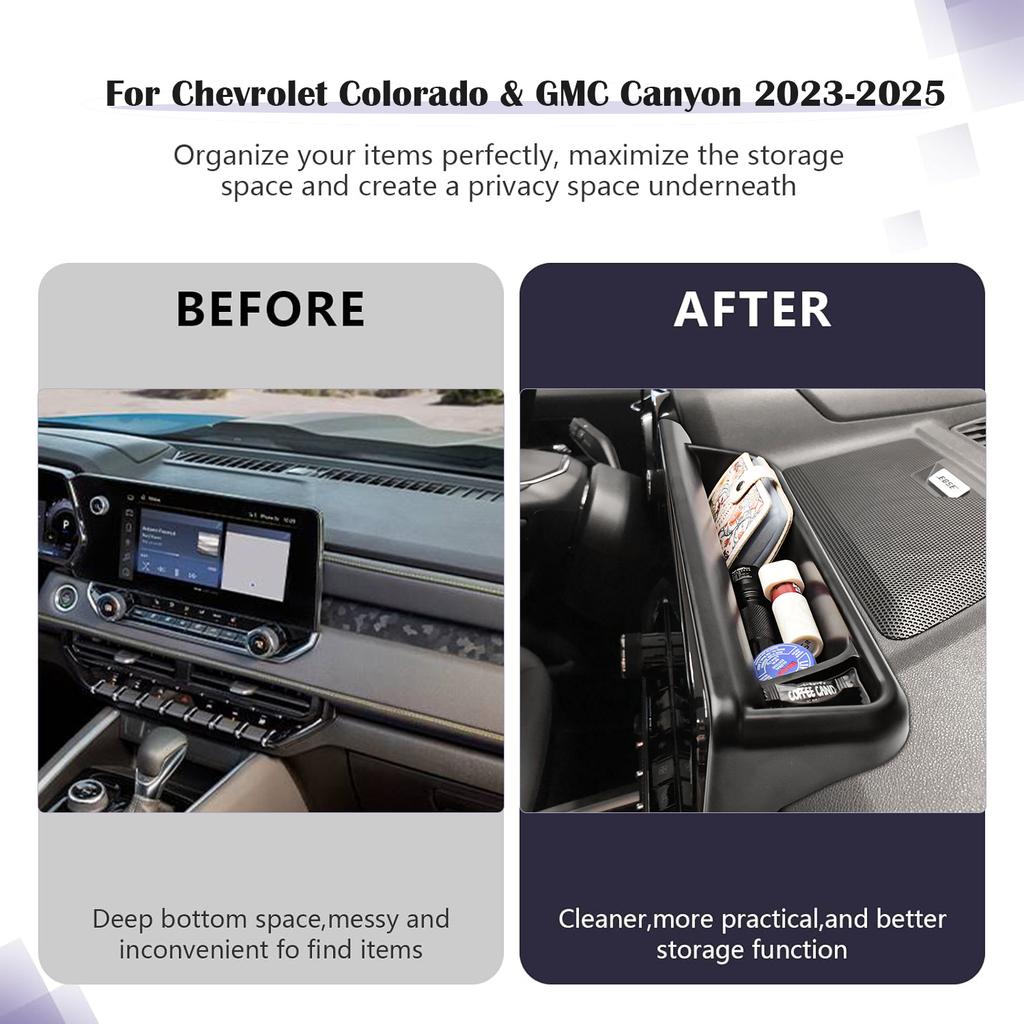Dashboard Storage Box Tray For Chevrolet Colorado & GMC Canyon 2025 2025 2025 Center Console Dash Board Organizer Accessories