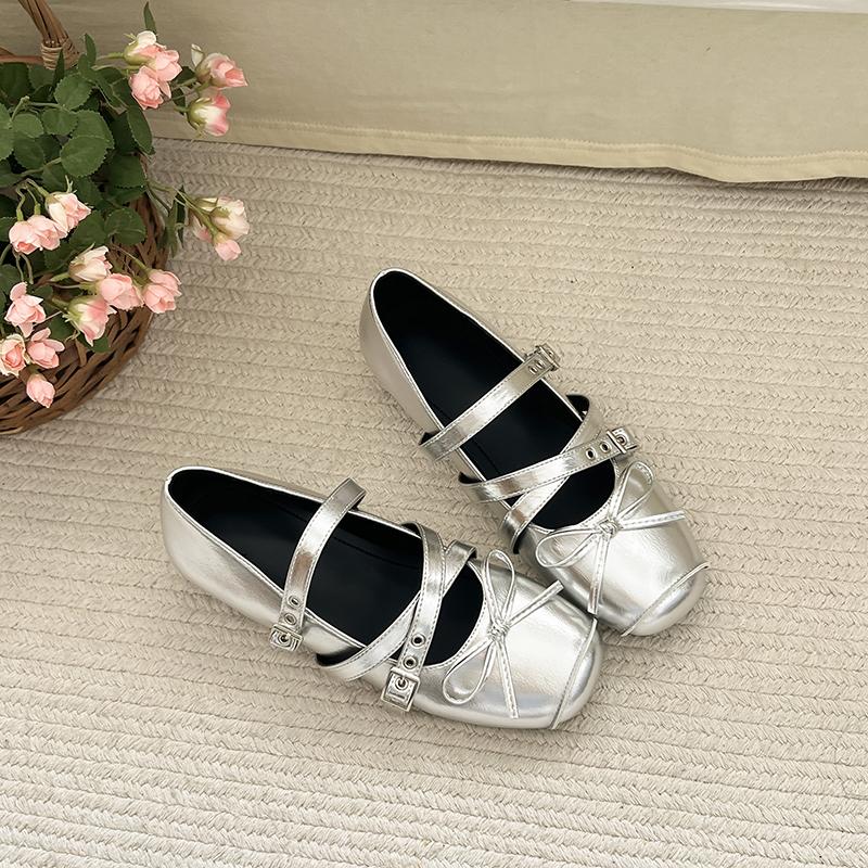 Spring Autumn New Butterfly-knot Women Flats Concise Ladies Ballet Style Shoes Eelgant Dress Shoes