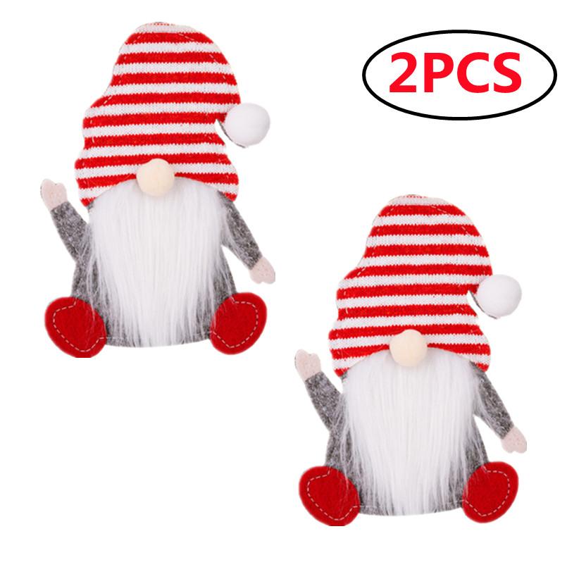 4/2/1KS Vianočná taška na príbory Santa Claus Vrecko na uloženie noža a vidličky Vianočné novoročné dekorácie stolového riadu Domáca ozdoba