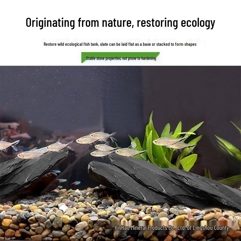 Black Slate Canyon Stone for Aquarium Landscaping