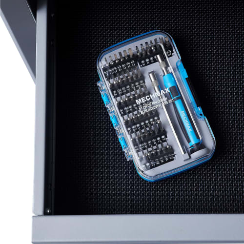 MECHMAX 51-Piece Magnetic Precision Screwdriver Bit Set with Pentalobe Bits for Apple iPhone, MacBook, Switch, Wii, PS5, Xbox, Smartphones, Laptops, T