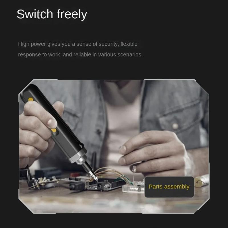 Cordless Electric Screwdriver Rechargeable Lithium Battery Power Tools Set Household Maintenance Repair Mini Screwdriver