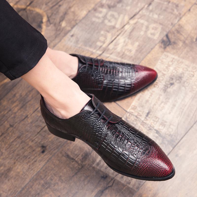 Men's Dress Shoes Classic Wedding Casual Business Shoes For Men Trend Party Social Office Leather Shoes Male