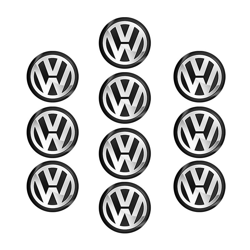 Pro VW Volkswagen Jetta MK5 Golf 11mm Kovová nálepka na dálkový ovladač auta Hliníková ozdoba Dekorativní samolepka Pro Volkswagen CC Lavida Cad