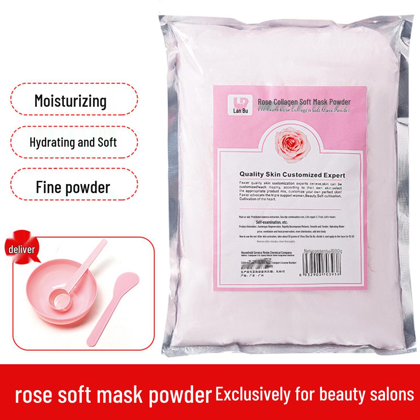 Rose Chamomile Mint Hydrating Face Mask - Soothing & Repairing Mud Mask