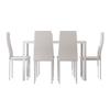 Dining Sets Artiss Dining Chairs And Table Set 6 Of 7 Wooden Top White