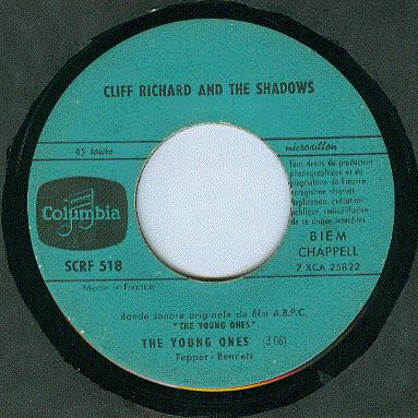 

7inch Record CLIFF RICHARD THE SHADOWS The Young Ones SCRF518 Columbia 1962 France Rock Used
