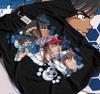 Unisex T-shirt, Sport 90-tals Animeälskare, Basket Anime T-shirt, Otaku Kläder, Grafisk Anime Unisex Skjorta