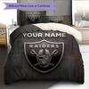 Custom Name,Las Vegas Raiders Pattern Bedding Home Decoration Birthday Gift ( 1 duvet cover + 2 pillowcase, without core),fan merchandise.