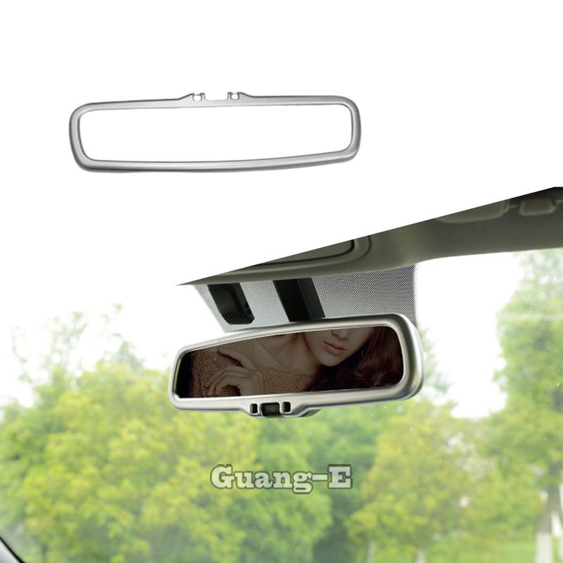 

For Hyundai Elantra Avante 2016 2017 2018 Car ABS Silver Inner Back Rear View Rearview Side Mirror Strip Trim Frame