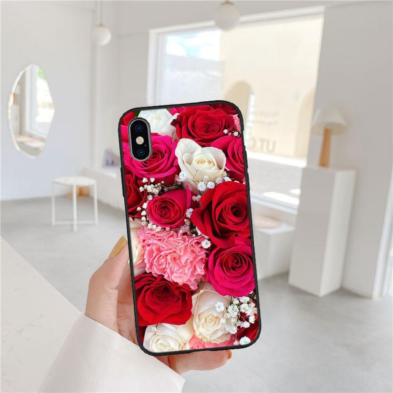 LO15 Beautiful Roses Flower Case for Motorola Edge 60 60s 70 G86 G56 G54 E14 G04S G45 G54 G64 S30 S50 X30 X40 X50 Pro Power