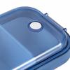 Removable Divider Lunch Storage Container 2 Compartment Refrigerator Storage Box  For Travel