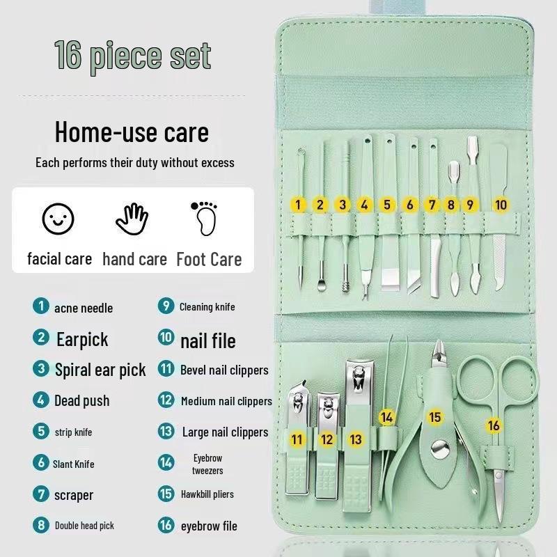 Seiko 16-Piece Household Pedicure Nail Clipper Set