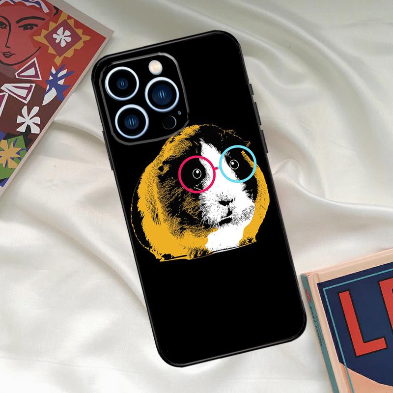 

Funny Guinea Pig Phone Case For iPhone 16 15 14 12 11 13 17 Pro Max 15 16 Plus 13 Mini 16e 17 Air Funda Cover iPhone 11