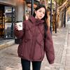 Fashionable foreign style new Chinese style down cotton jacket women's 2025 winter short stand-up collar buckle slimming warm jacket