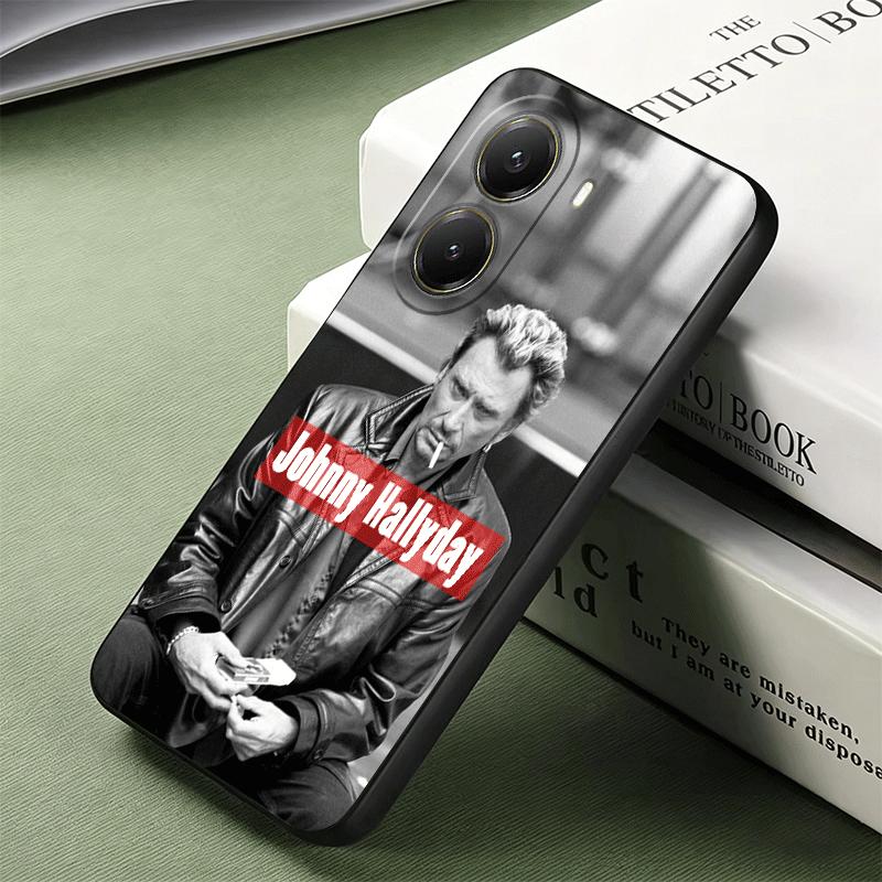 Johnny Hallyday Music Soft Phone Case for Xiaomi Poco X5 X6 X7 X8 Pro Max X3 F7 F8 Ultra M8 M7 M6 M5 Redmi 15 15C 14C 13C 12C X4