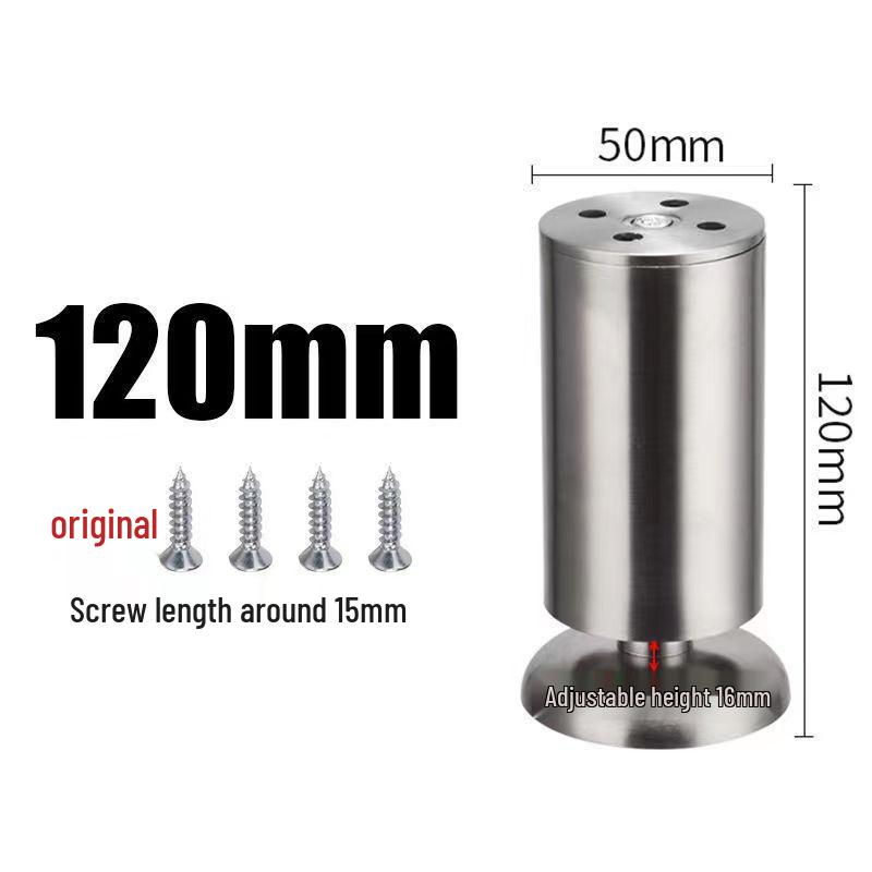 Adjustable Stainless Steel Furniture Legs for Tables, Cabinets, and Sofas