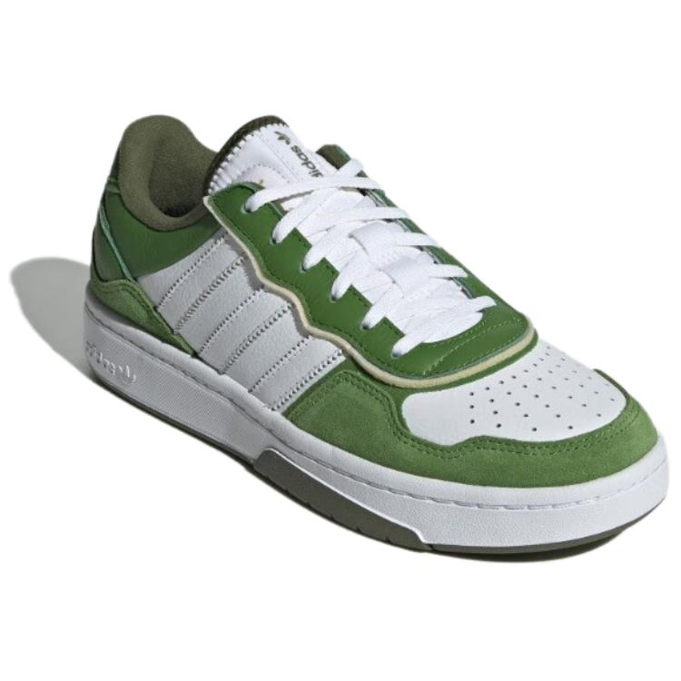 Adidas Originals Courtic Non-Slip Durable Low-Top Skate Shoes Unisex Sneakers Green White JI2553