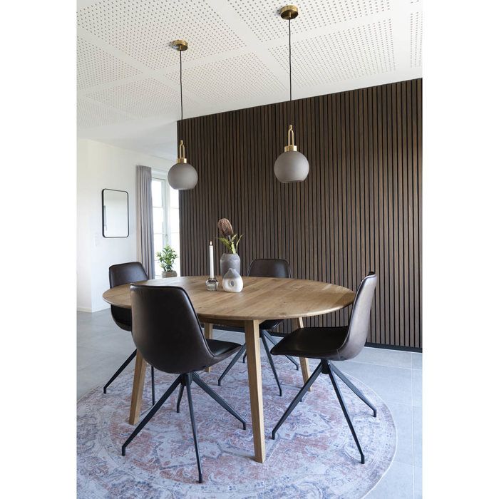 Suspension en verre - House Nordic - Luton - Boule - Ø25 cm - Cordon tissu 150 cm