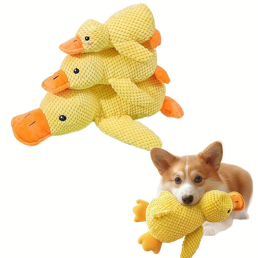 Plush Squeaky Duck Dog Toy - Bite-Resistant, Soft Chew Toy for Medium To Small Breeds with Interactive Sound Effects, Ideal for Play & Training