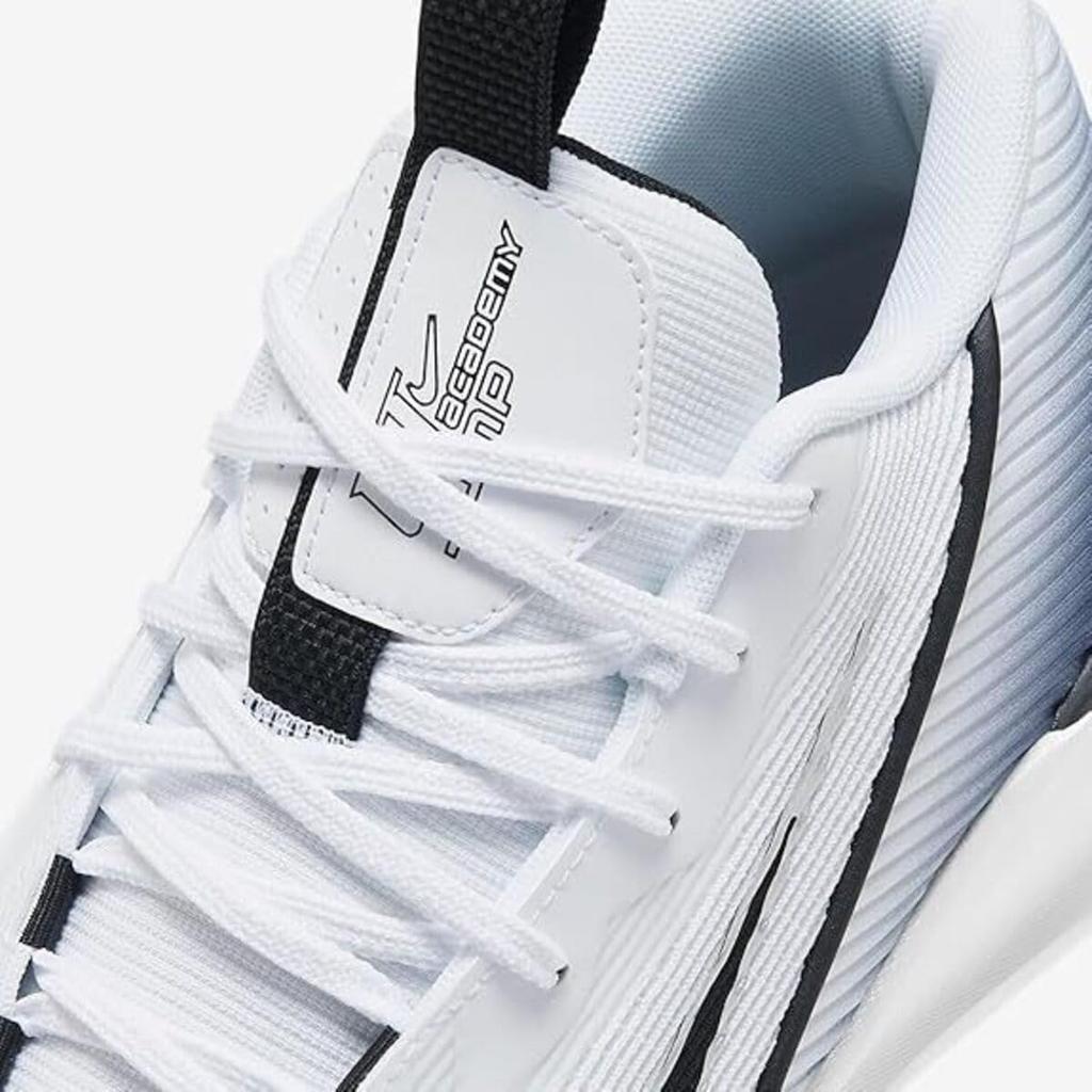 Nike Jump Academy Size G.T. EP, White/Black/Metallic Silver, HF1804-100, 23.0cm