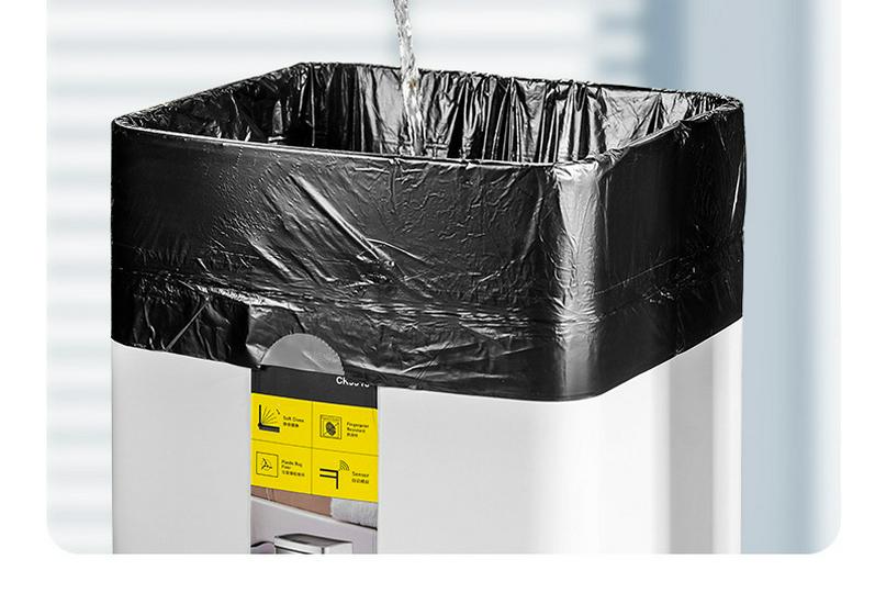 Extra-Thick No-Tear White Drawstring Trash Bags, Large Size for Kitchen