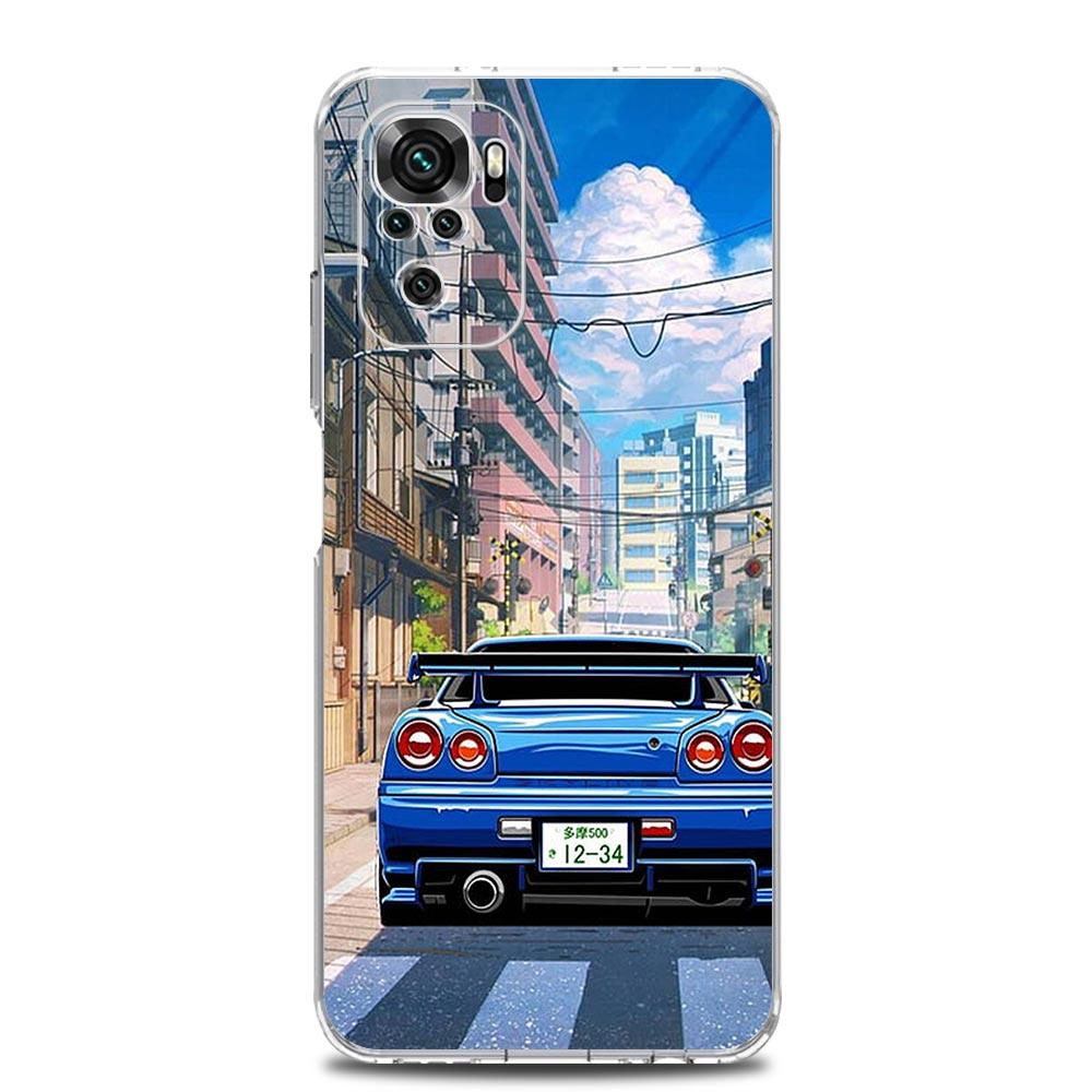 JDM Tokyo Drift Sports Car Phone Case For Xiaomi Redmi Note 15 14 13 12 4G 10 11 Pro Plus 5G 14C 13C 12C 10C 9A Cover