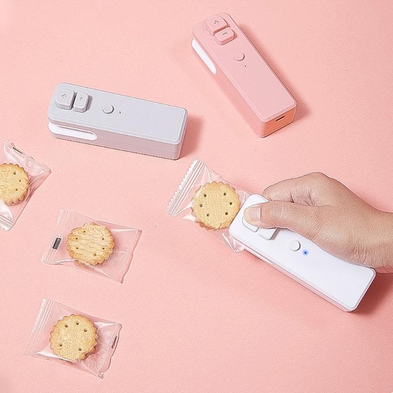 Portable USB Charged Bag Sealer Reliable Miniature Sealer USB Rechargeable Bag Sealer for Frequent Sealing Tasks