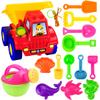 - Beach Toys 14-Piece Set Of Toys, Playing With Sand Large Hourglass Sand Digging Shovel Bucket Tools