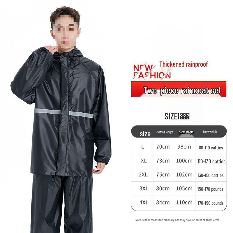 

Мужской и женский водонепроницаемый камуфляжный плащ и брюки - Светоотражающий, двухслойный, закрывающий все тело для езды на велосипеде и пеших походов 4XL