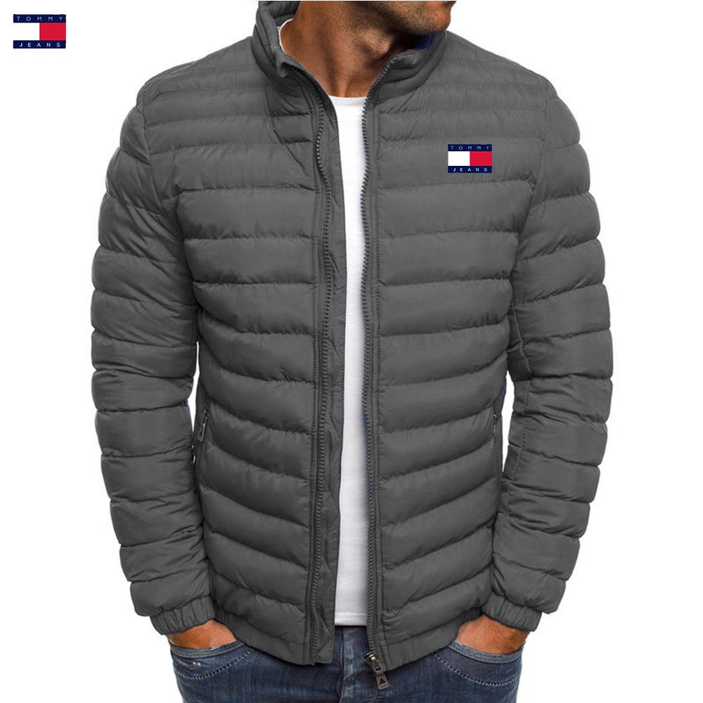 Winterjacke für Herren aus Baumwolle mit Stehkragen – dick, warm und lässig für Outdoor-Sportarten
