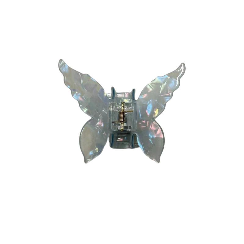 

Нові чарівні затискачі-акули-метелики, великі жіночі затискачі для волосся, імітація оцтової кислоти, затискачі для волосся на потилиці. синій