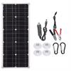 30W 18V Semi-Flexible Solar Panel Outdoor Solar Charging Panel USB Cell Phone Charger