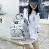 Multi Functional Backpack Large Capacity Leisure Bag Mom's Bag Zipper Opening Solid Color Travel Backpack