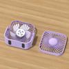 360° Rotating Electronic Fan 3 Speed Small Standing Fans Student Fan Table Cooling Fan  Dormitory