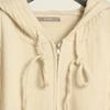 BCBG Cable Hood Knit Zip Cape B6s1v502