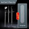 Stainless Steel Dental Tools Set: Oral Endoscope, Probe, Toothpick, Cavity Cleaner, Stain & Tartar Remover.