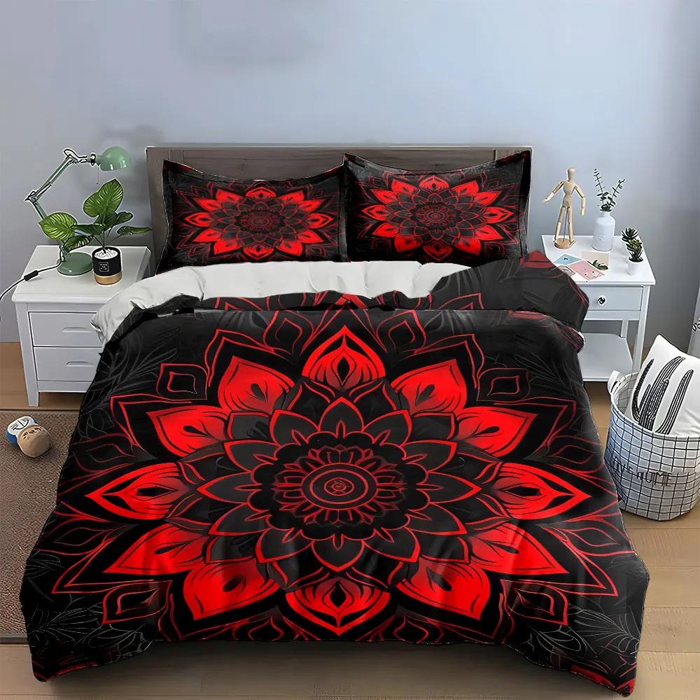 "Mandala Tapestry Set Decoration" Soft Comfortable Duvet Cover Bedding Set Included 1*Duvet Cover & 2*Pillowcases gift