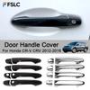 Car Decoration Door Handle Cover For Honda CR-V CRV 2012-2016 Chrome Silver Glossy Black Cars Accessories Styling Upgrade