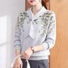 Elegant Autumn Knit Sweater for Mid-Aged Women
