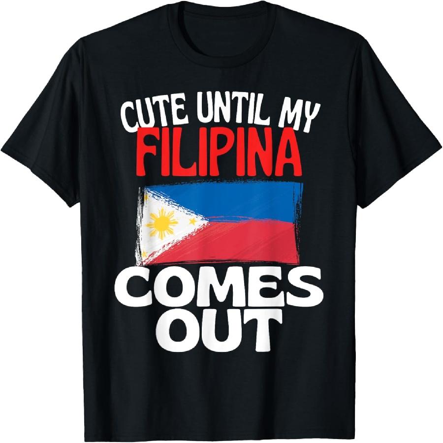 Милый, пока не проявится моя филиппинка Забавная футболка Филиппины S