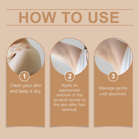 EELHOE Post Hair Removal Soothing Oil  Fast Absorbing Essential Oils Botanical Moisturizing Treatment for Smooth Skin Hydrating for All Skin Types