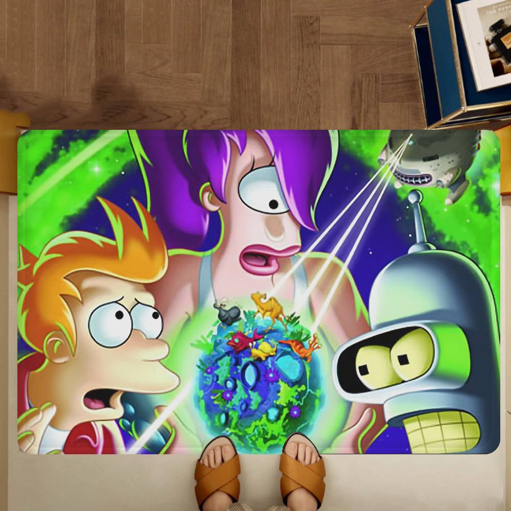 Popular American Animation F-Futurama Kitchen Mat Cheaper Anti-slip Modern Living Room Balcony Printed Modern Home Decor